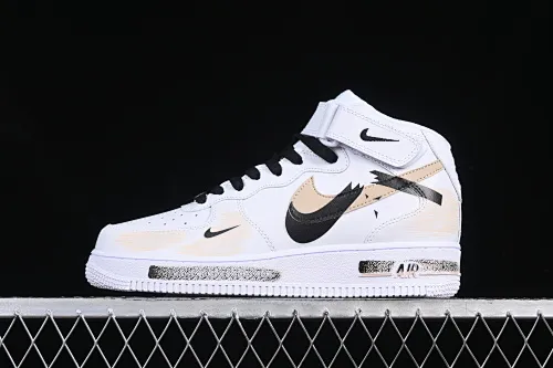 All Categories Nk Air Force 1 Air Force Series Nk Air Force 1 Mid Air Force Mid Nk Air Force 1'07 Mid Broken Hook Inkjet Painting Second Dimension Theme Air Force One Mid Casual Sneakers ZH0316-058
